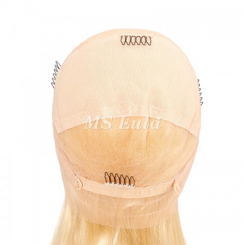 #613 Blonde Human Hair Straight Transparent Lace 13x4 Full Frontal Wig | Human Hair Wig | Lace Front